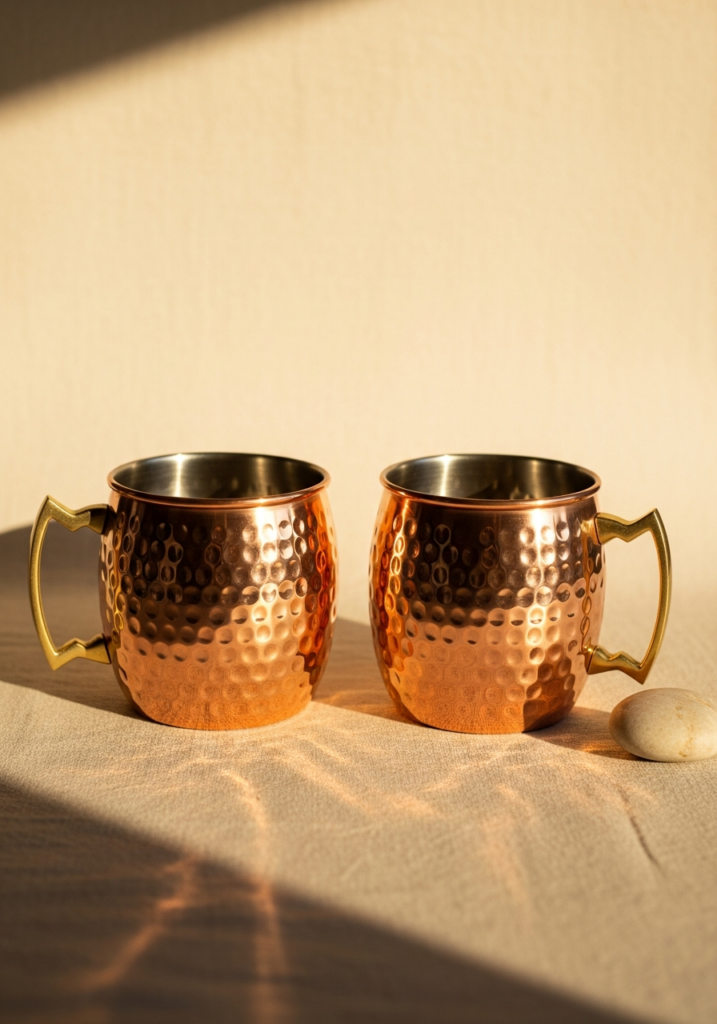 Hammered Copper Mugs