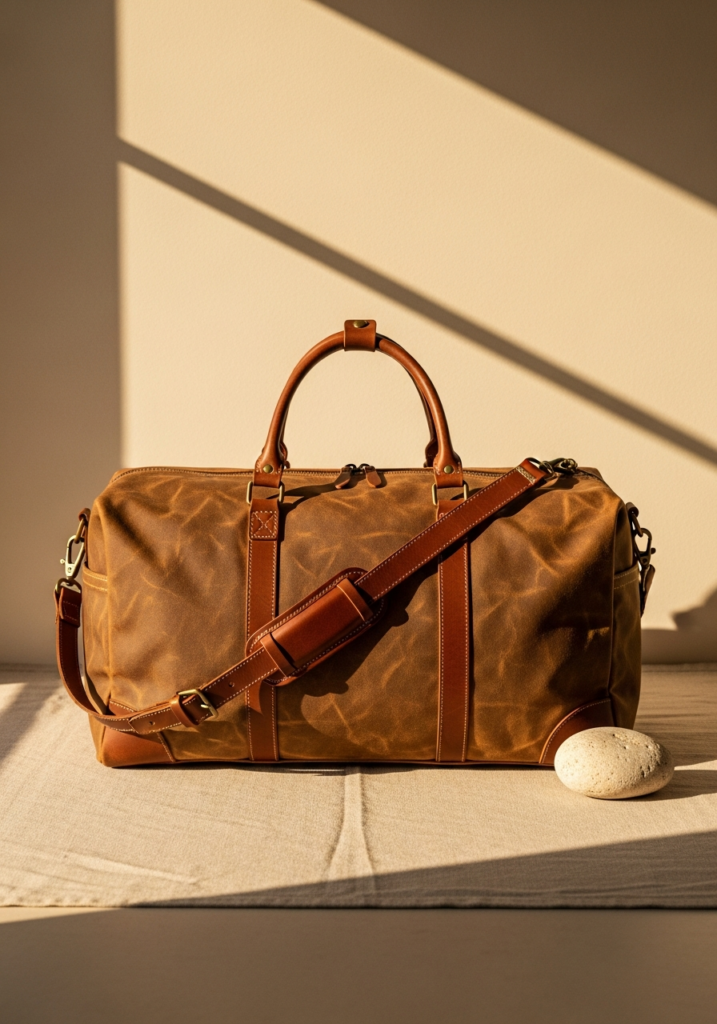 Waxed Canvas Weekender Bag