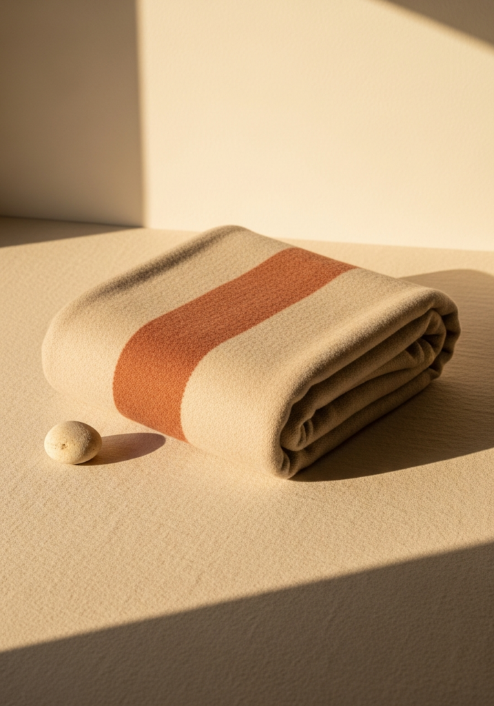 Wool Camp Blanket, Clay Stripe