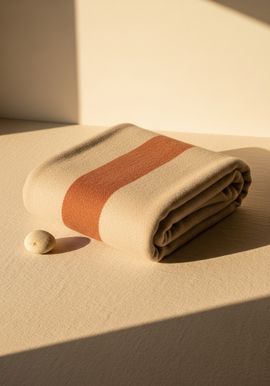 Wool Camp Blanket, Clay Stripe